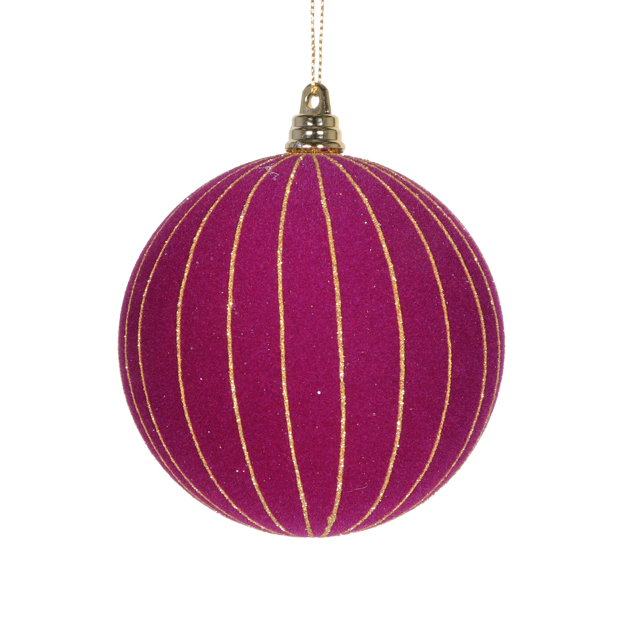 4" Dark Purple Round Ornament