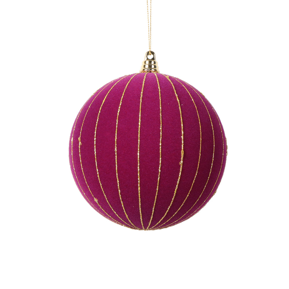 4.7" Dark Purple Round Ornament