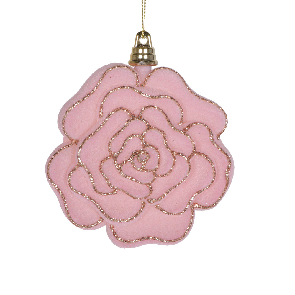 4" Light Pink Flower Ornament