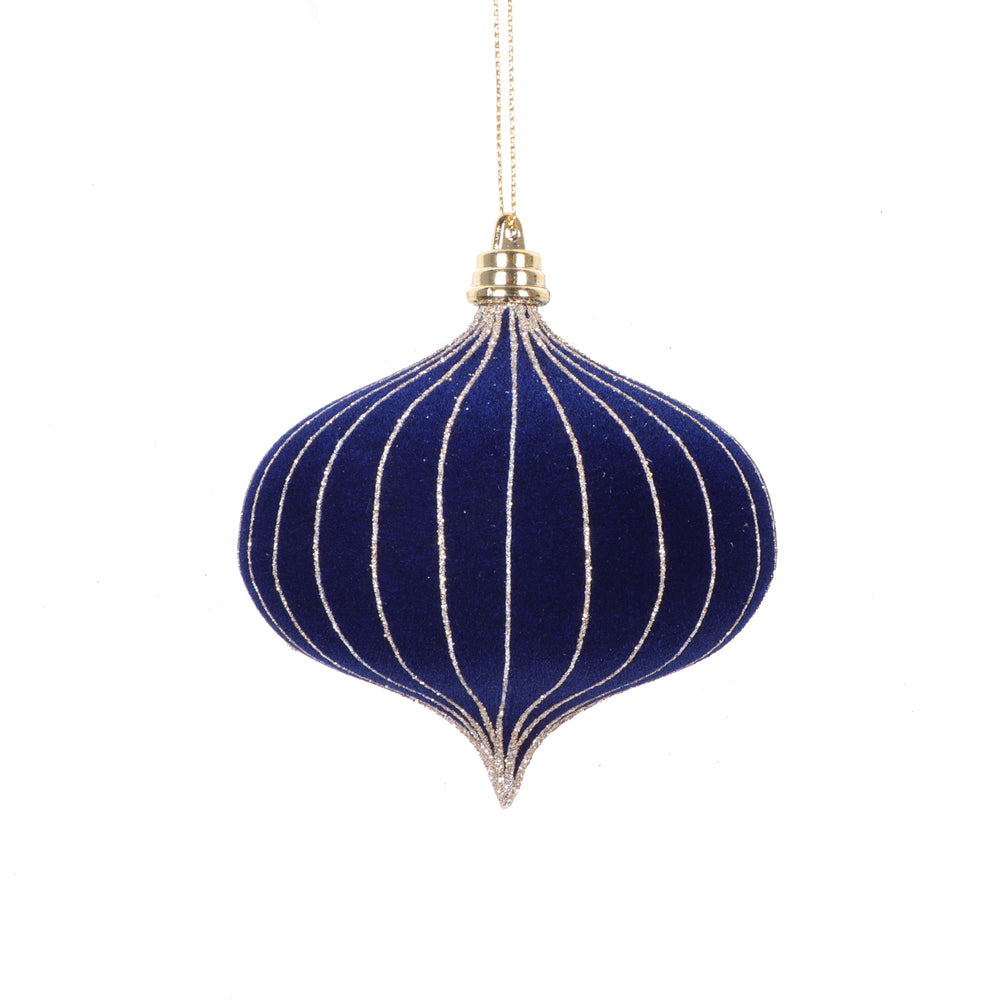 4" Midnight Blue Onion Ornament