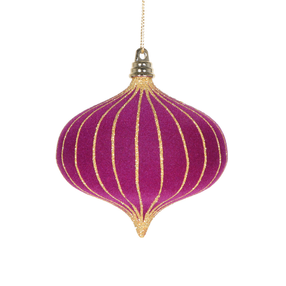 4" Dark Purple Onion Ornament
