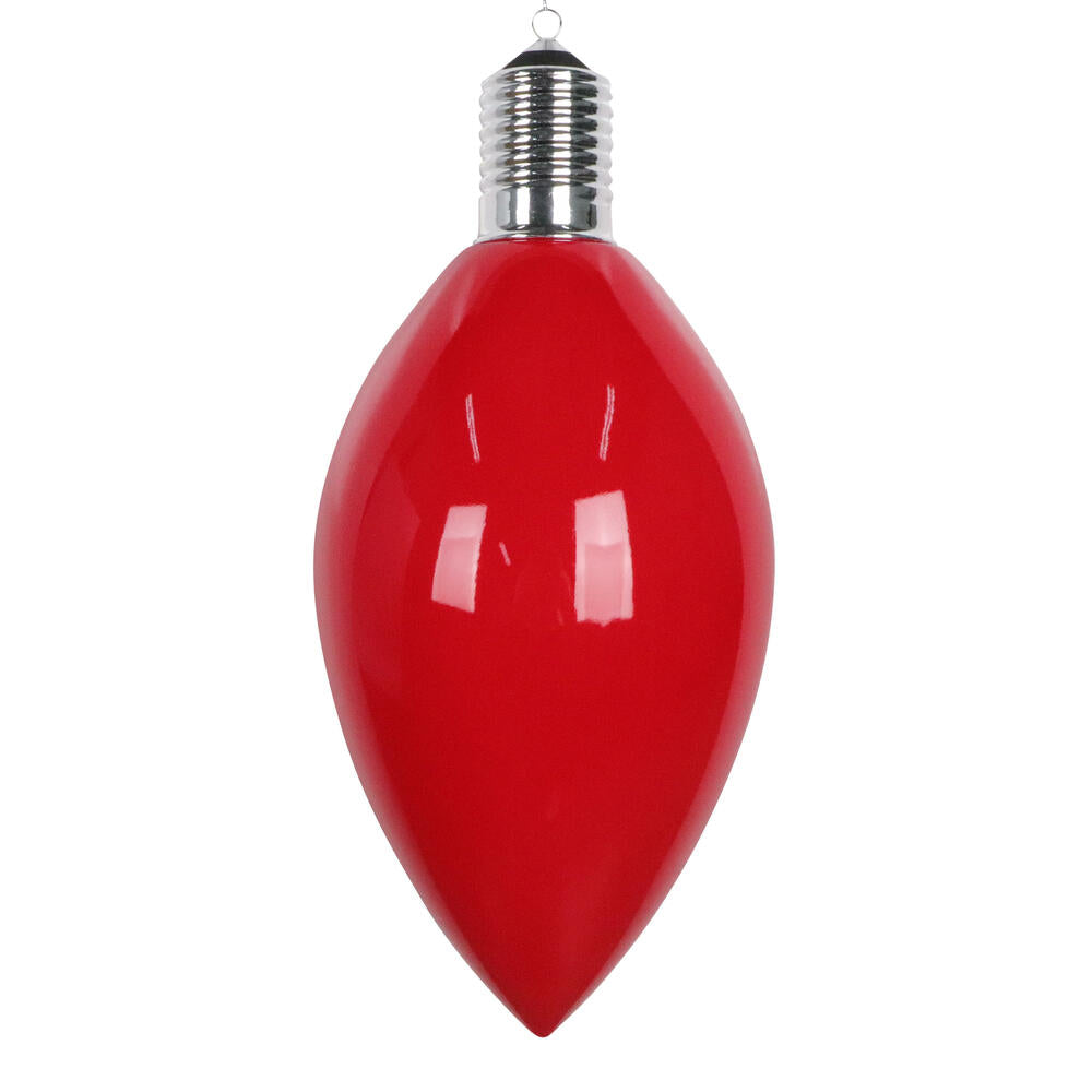 15.5" Red Enamel C9 Bulb Ornament