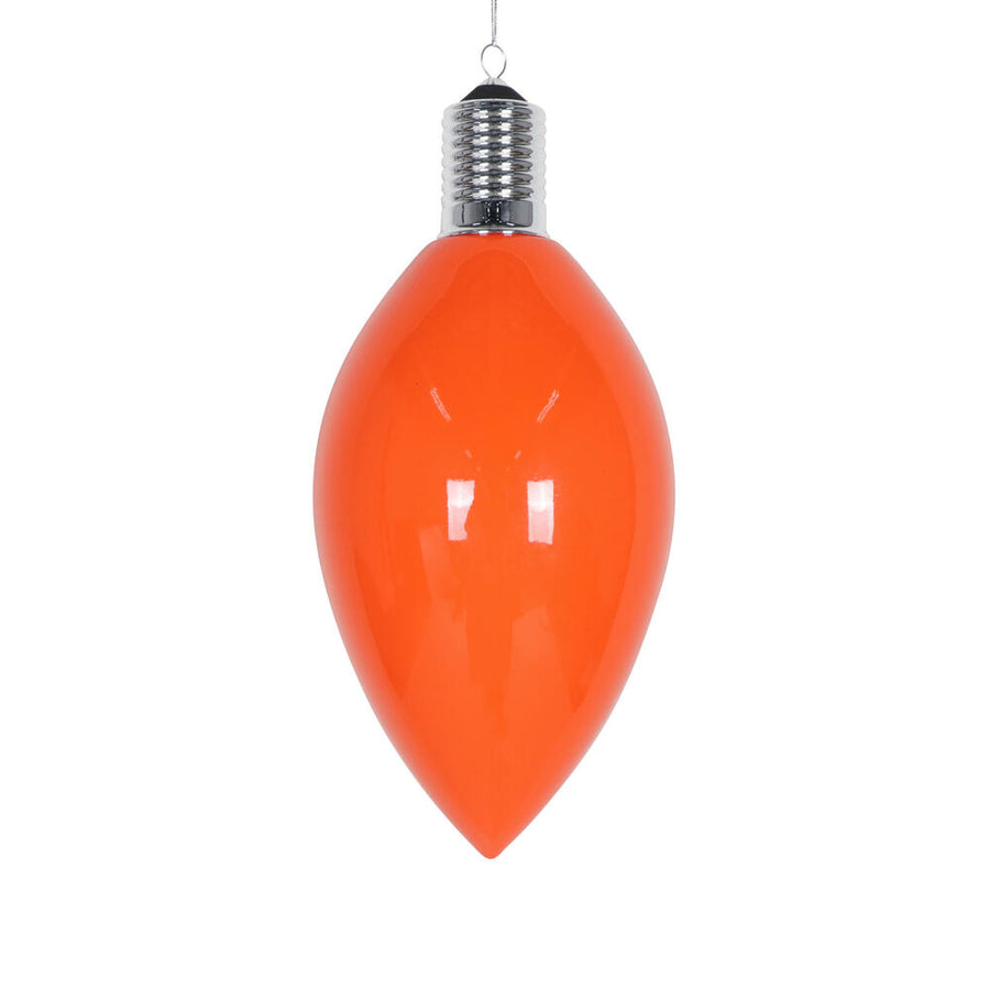 15.5" Orange Enamel C9 Bulb Ornament
