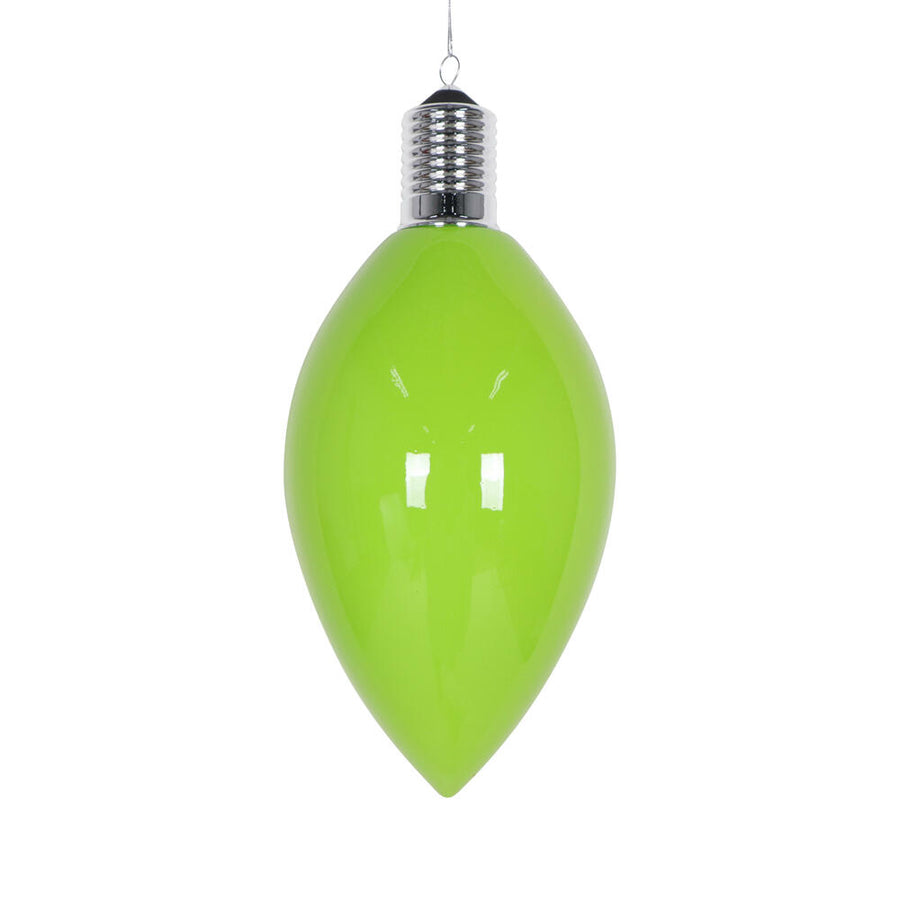 15.5" Lime Enamel C9 Bulb Ornamnt