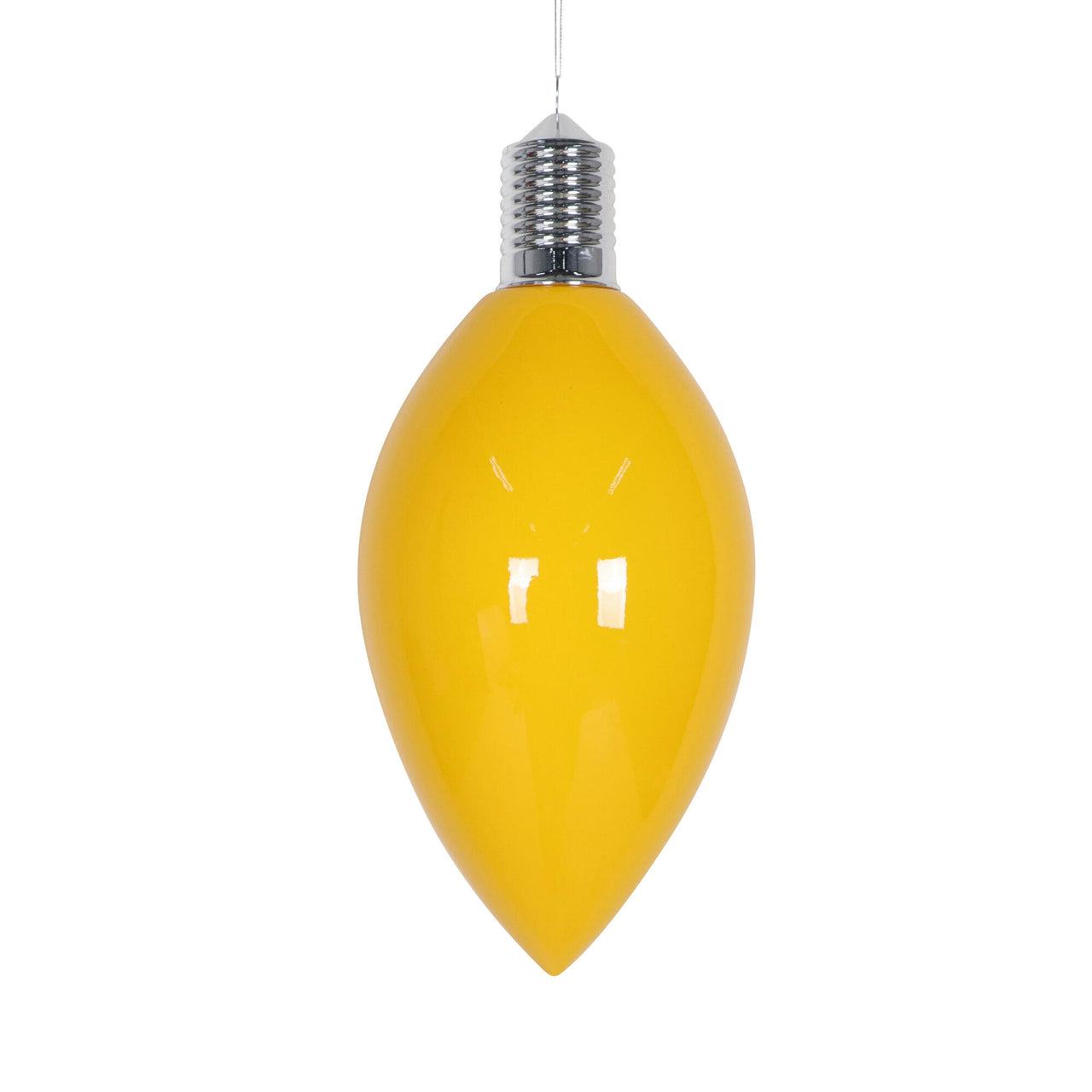 15.5" Yellow Enamel C9 Bulb Ornament