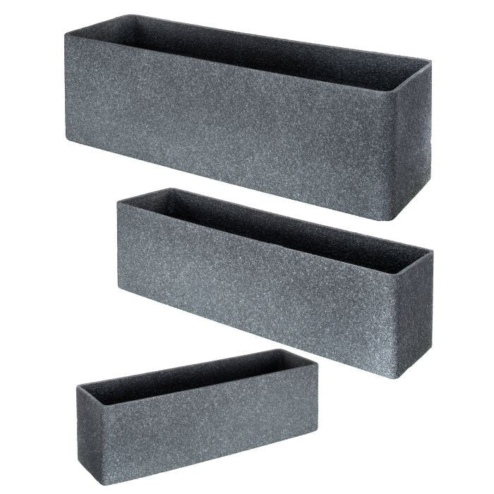 Fibr Rsn Volcanic Window Box 23.5-31.5"L St/3