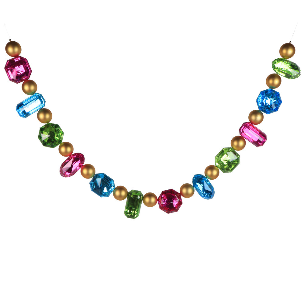 6' Fuchsia/Turquoise/Citron Jewel Garlan