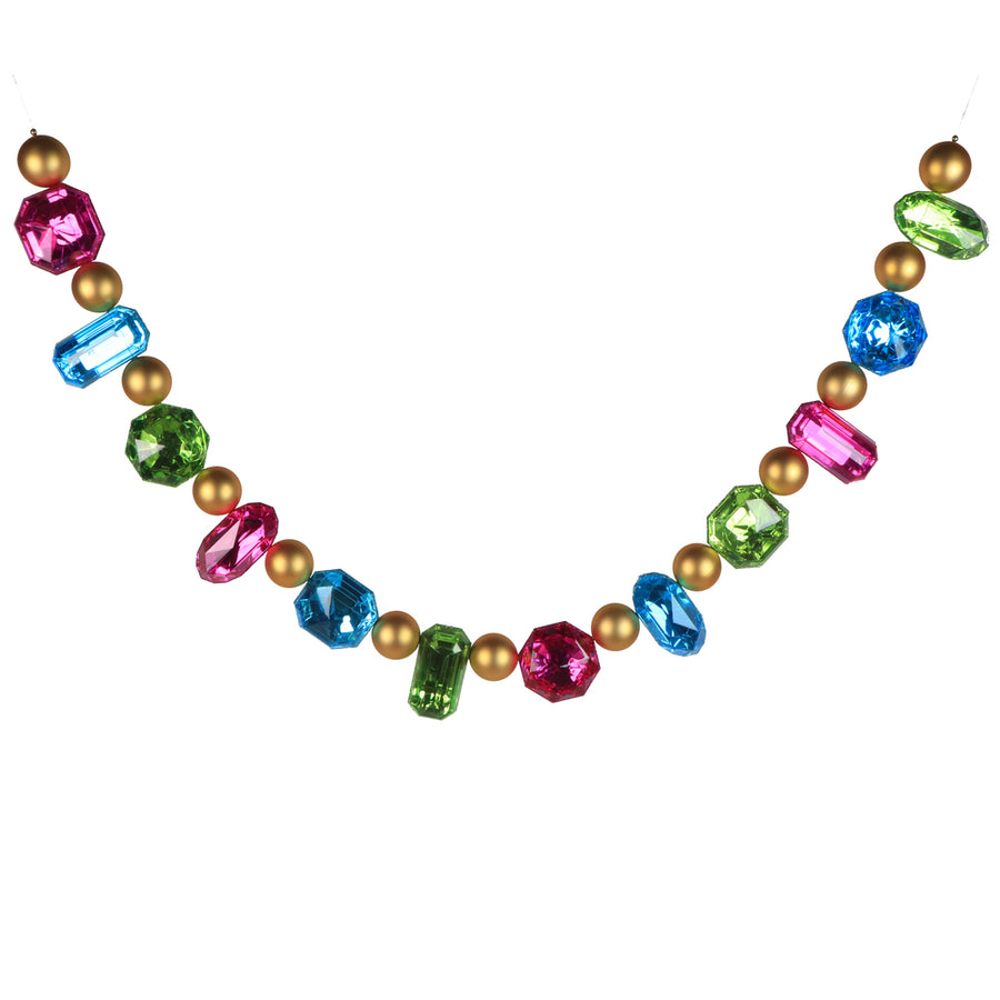 6' Fuchsia/Turquoise/Citron Jewel Garlan