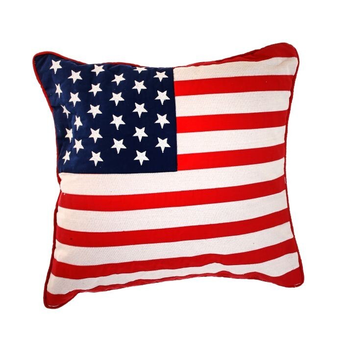 18X18" Americana Stars & Stripes Pillow