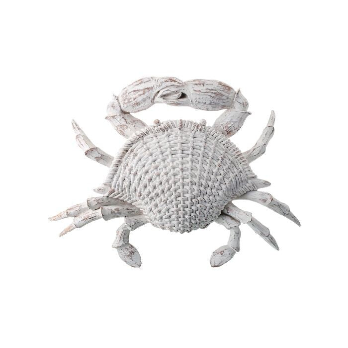 Resin 'Wicker' Crab Plaque 20"