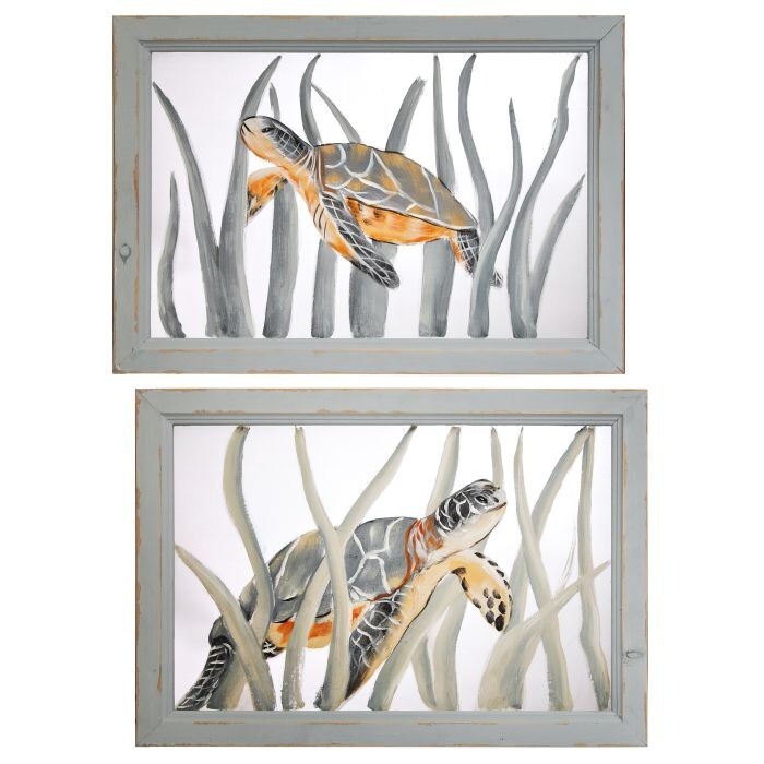 Frame Baby Sea Turtle Paint Screen 14X20" 2As