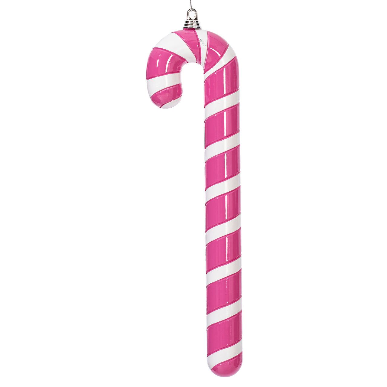 24" Hot Pink Enamel Candy Cane