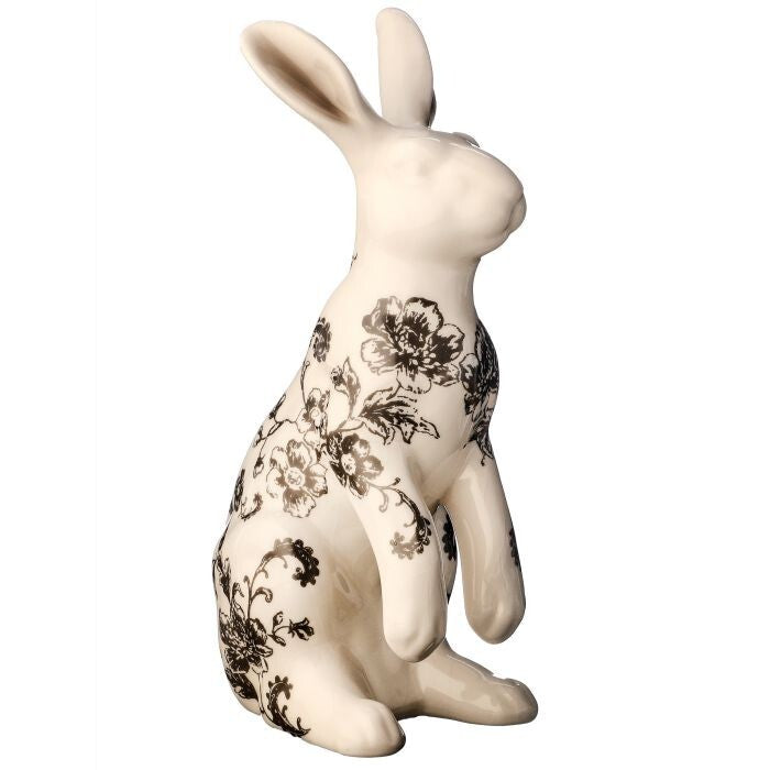 Ceramic Toile Bunny 8.25"