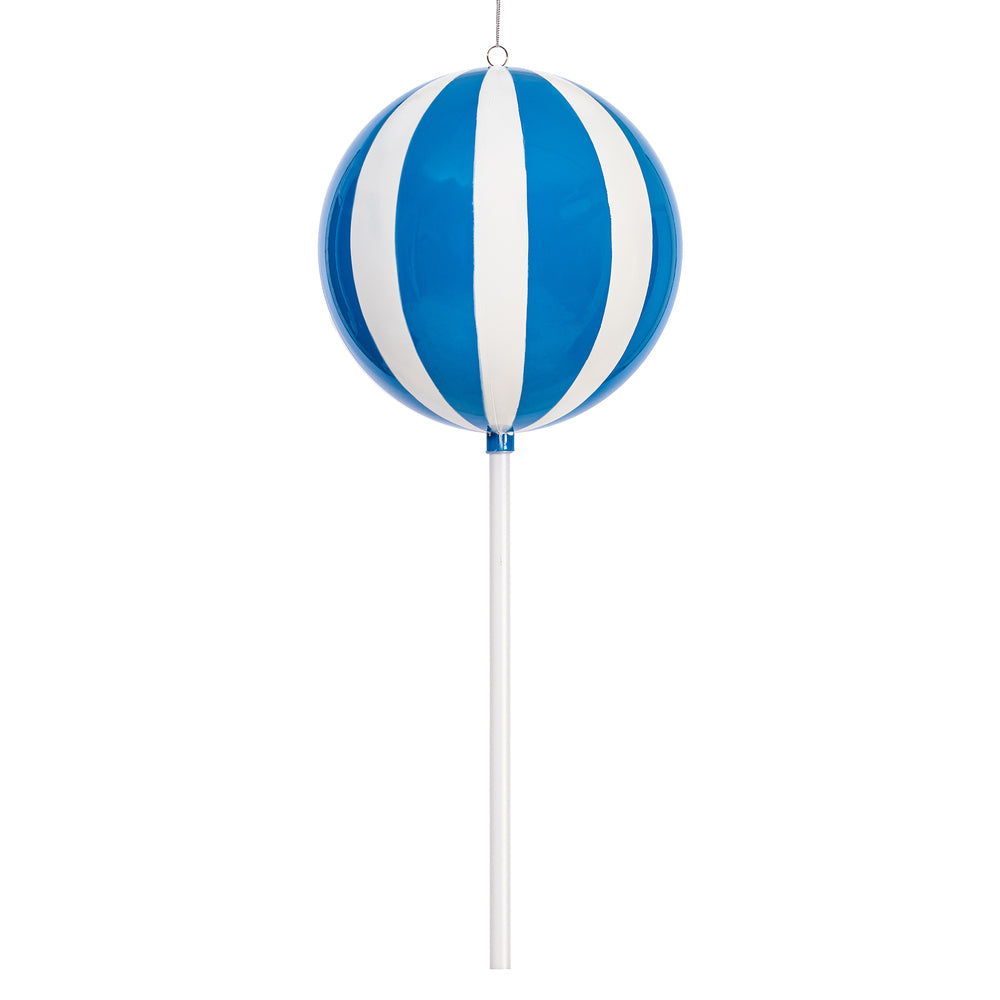 23.6" Blue Enamel Round Lollipop