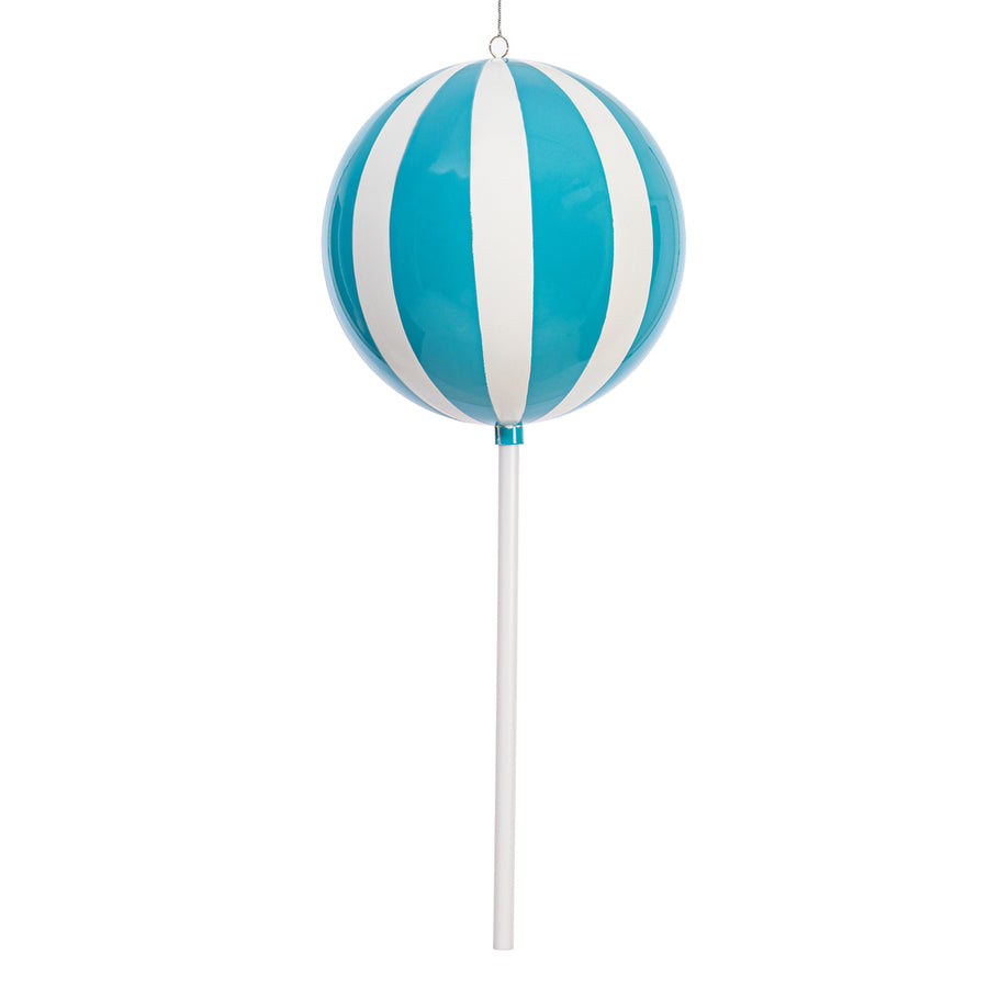 23.6" Light Blue Enamel Round Lollipop