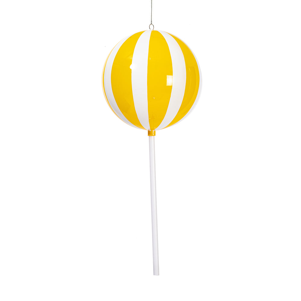 23.6" Yellow Enamel Round Lollipop