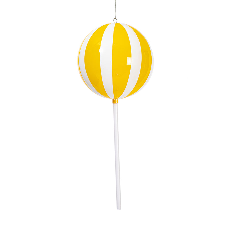 23.6" Yellow Enamel Round Lollipop