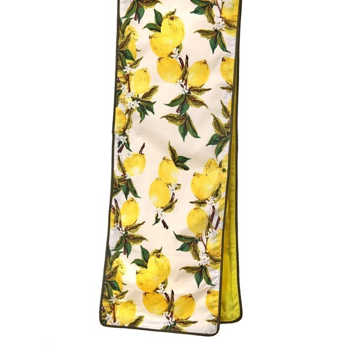 Fabric Lemon & Leaf Runner 13"X72"