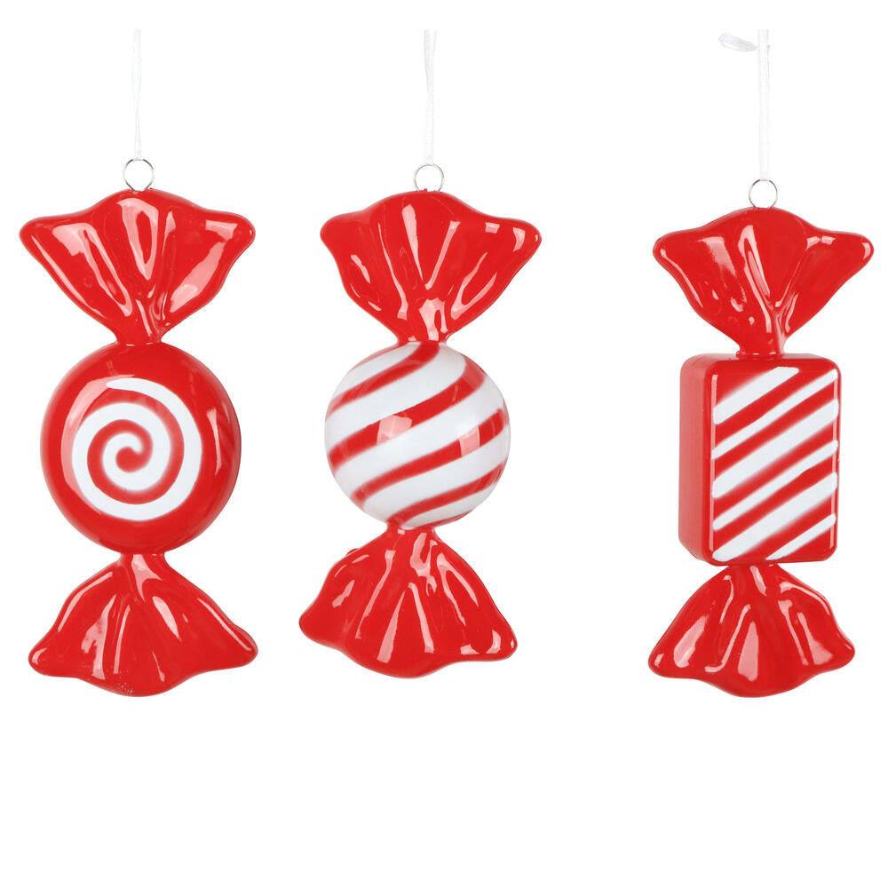 7.5" Red Enamel Candy Assortment