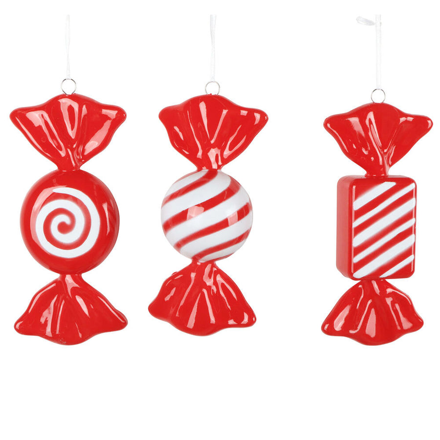 7.5" Red Enamel Candy Assortment
