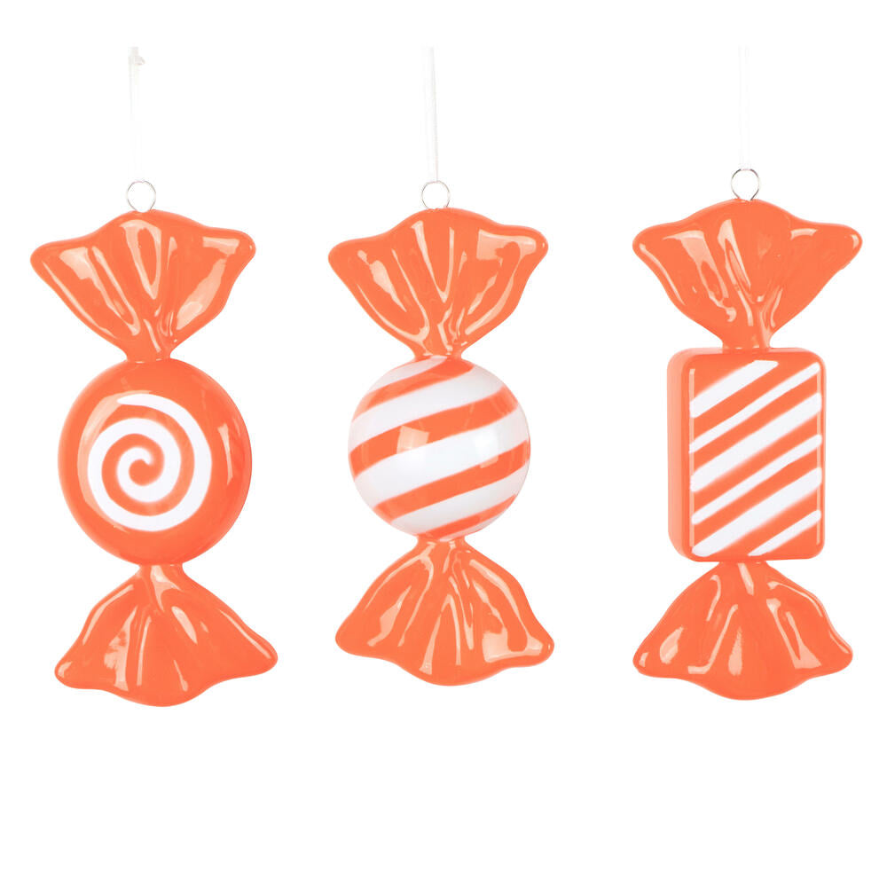 7.5" Orange Enamel Candy Assortment