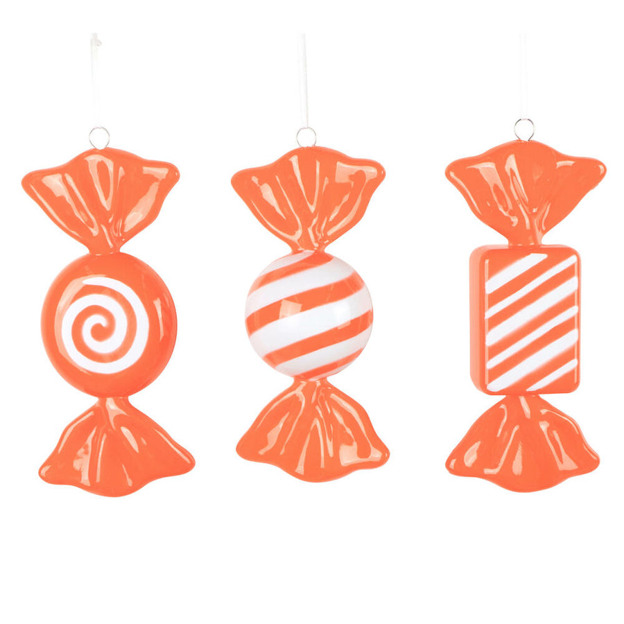 7.5" Orange Enamel Candy Assortment