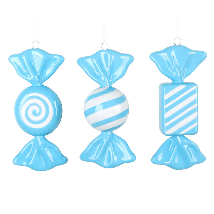 7.5" Light Blue Enamel Candy Assort