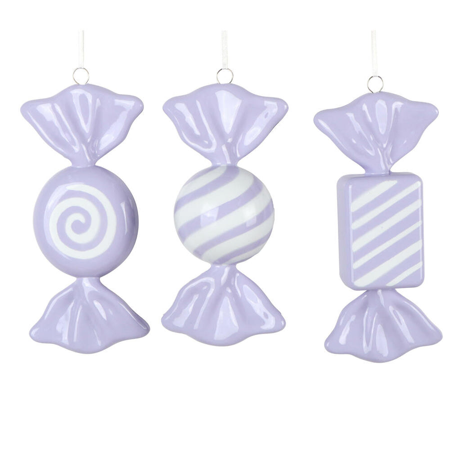 7.5" Lavender Enamel Candy Assort