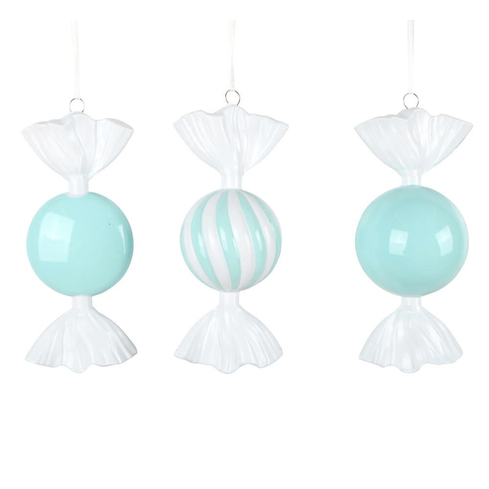 7" Aqua Swirl Enamel Candy Assort
