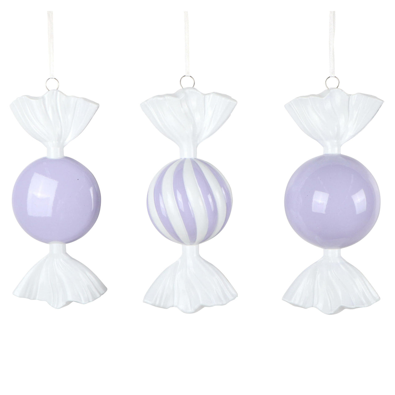 7" Lavender Swirl Enamel Candy Asst