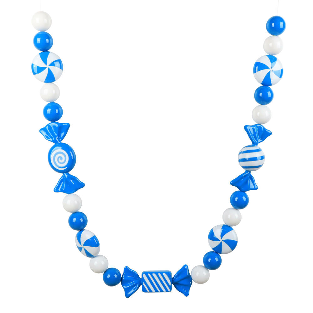 5.5" Blue Enamel Candy Garland