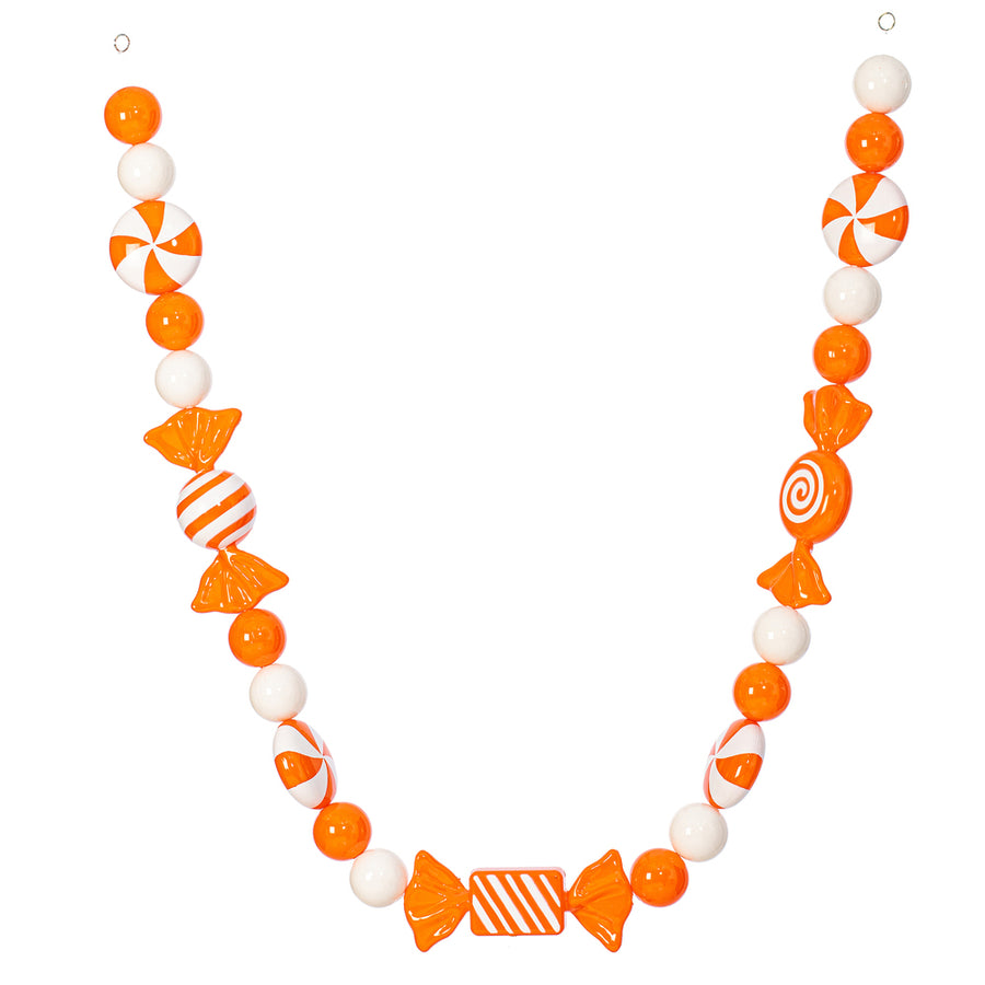 5.5" Orange Enamel Candy Garland