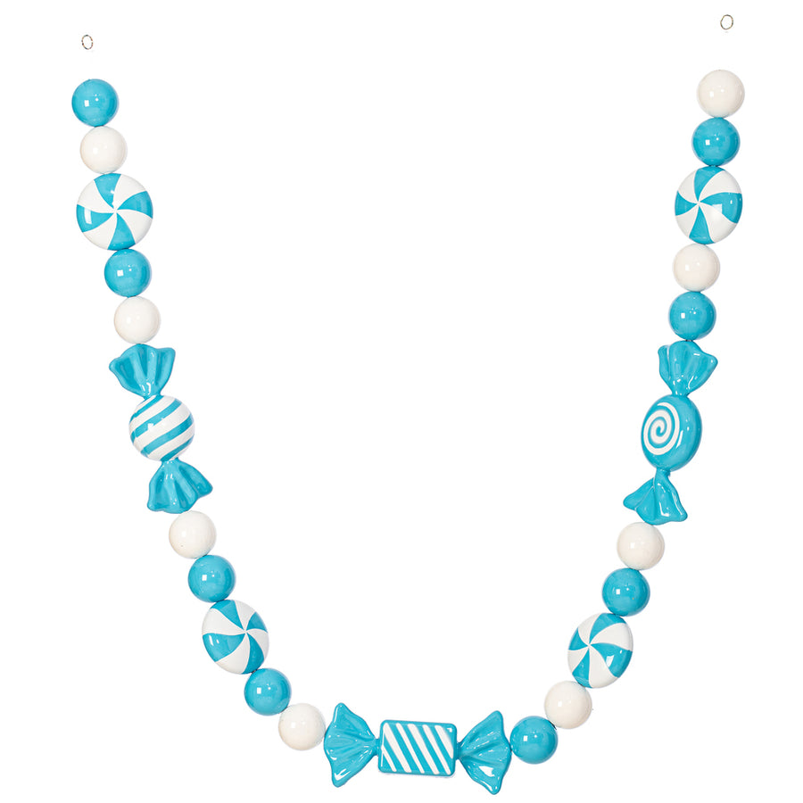5.5" Light Blue Enamel Candy Garland