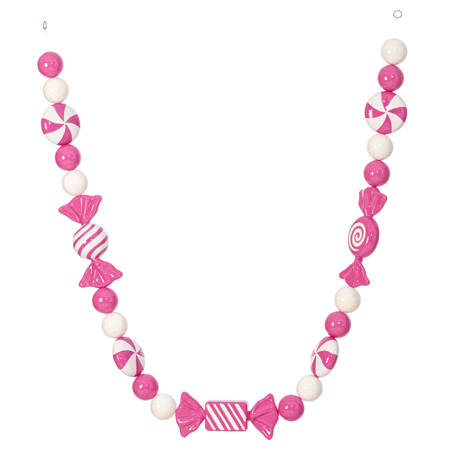 5.5" Hot Pink Enamel Candy Garland