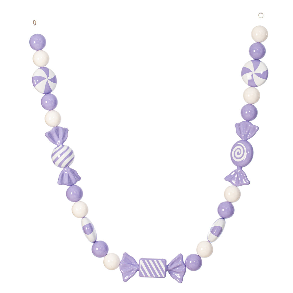 5.5" Lavender Enamel Candy Garland