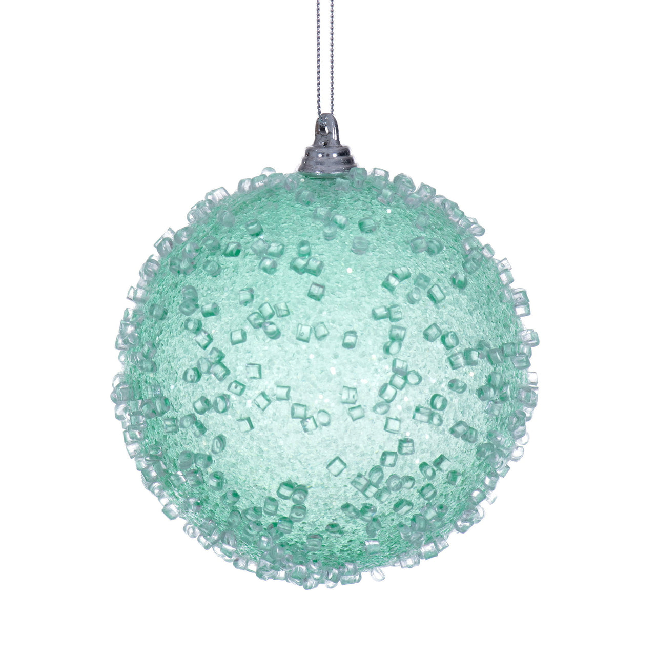 4" Seafoam Green Icy Sugar Ball