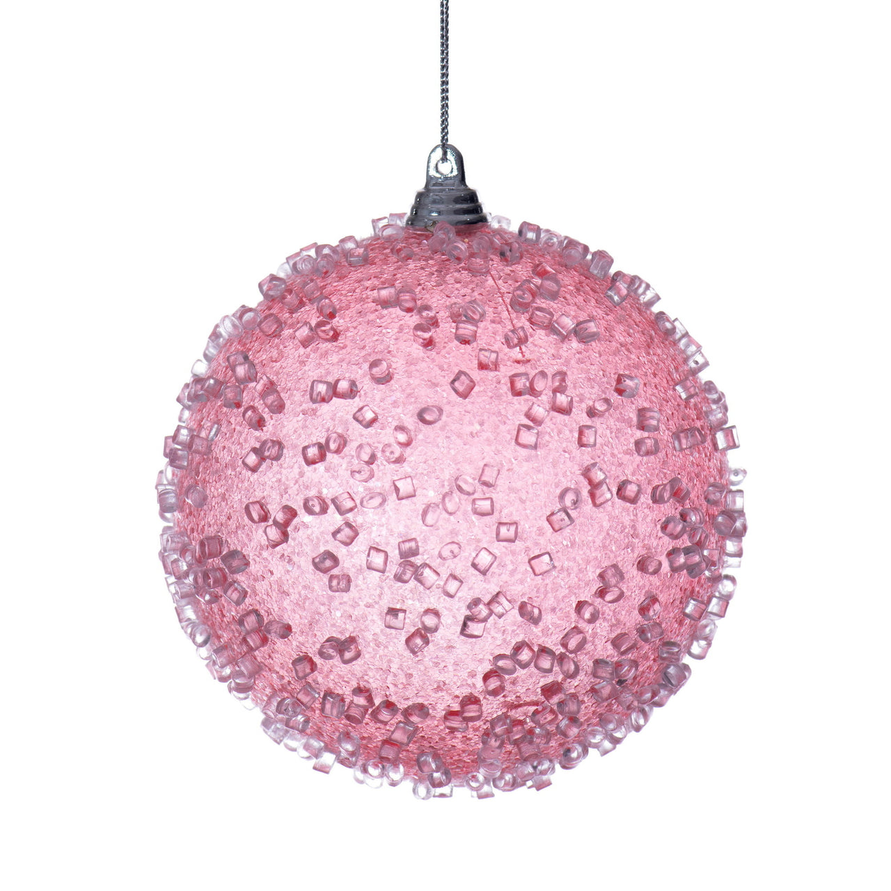 4" Pink Icy Sugar Ball