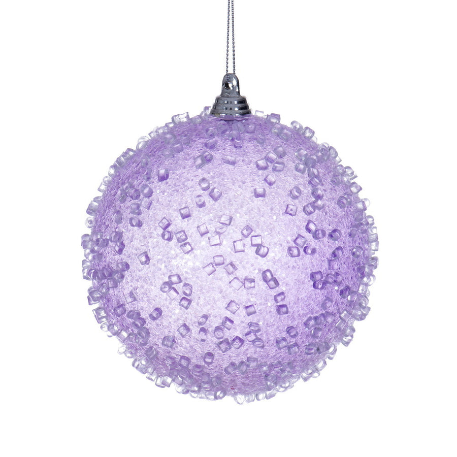 4" Lavender Icy Sugar Ball