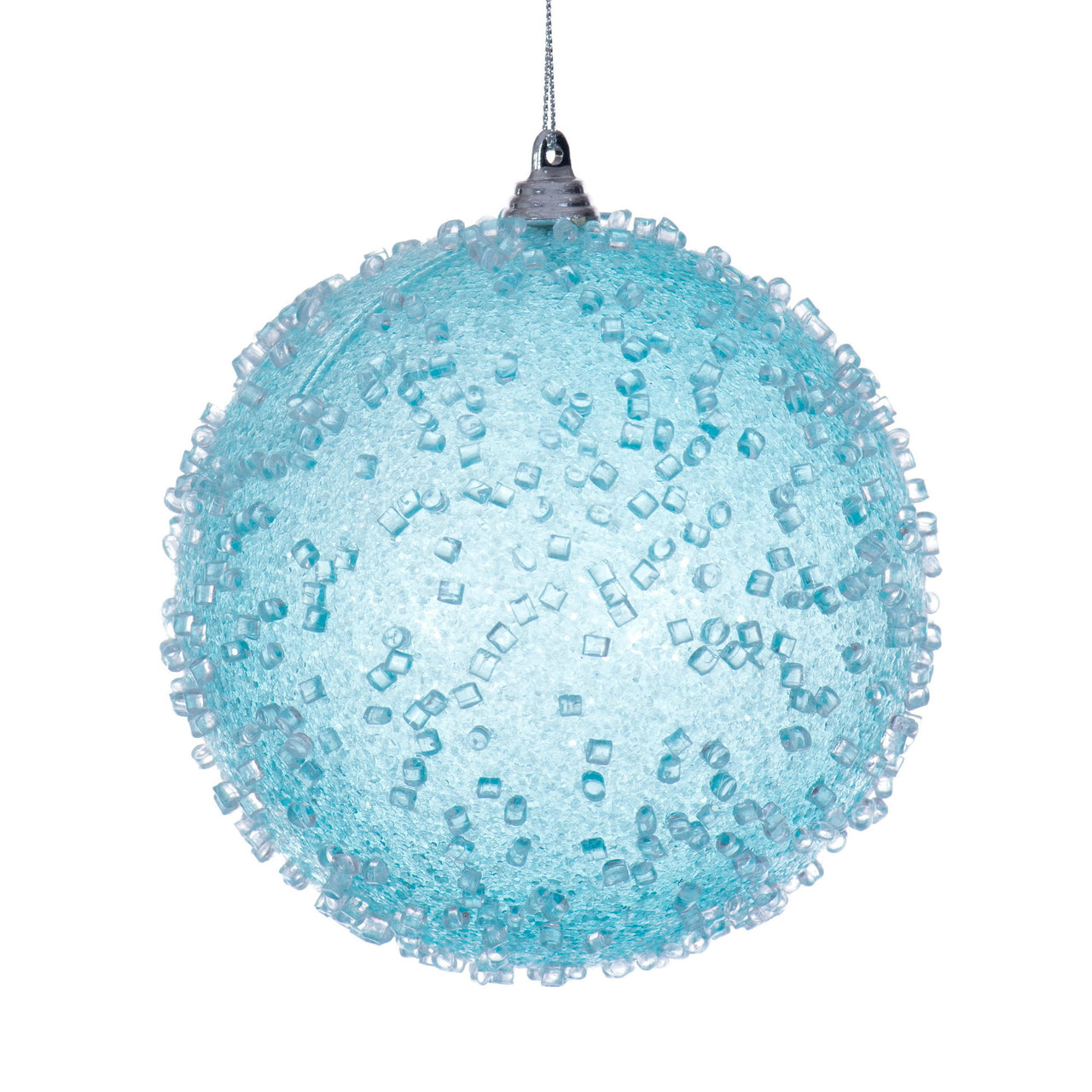 4.75" Baby Blue Icy Sugar Ball
