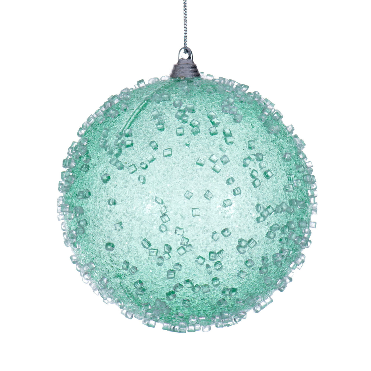 4.75" Seafoam Green Icy Sugar Ball