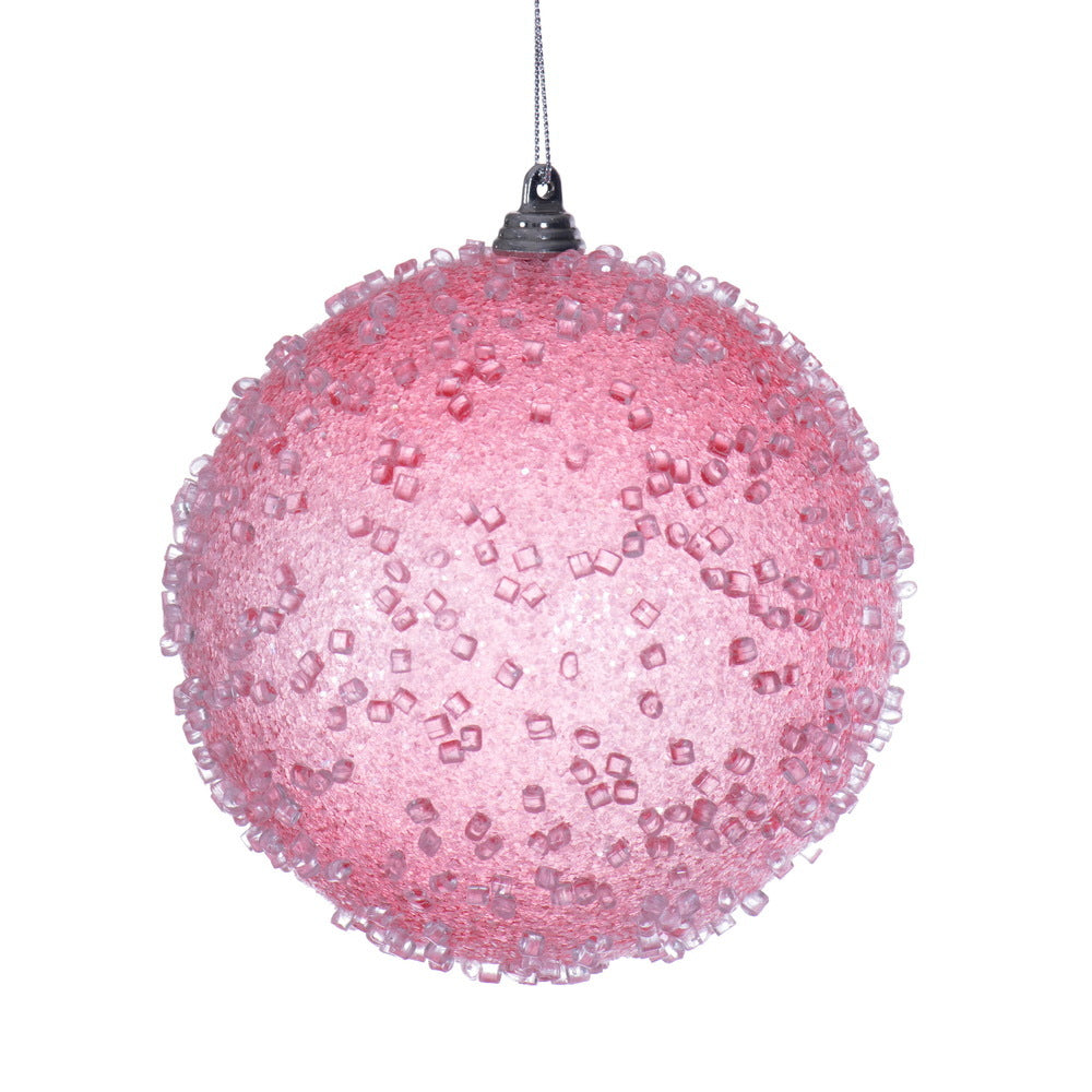 4.75" Pink Icy Sugar Ball