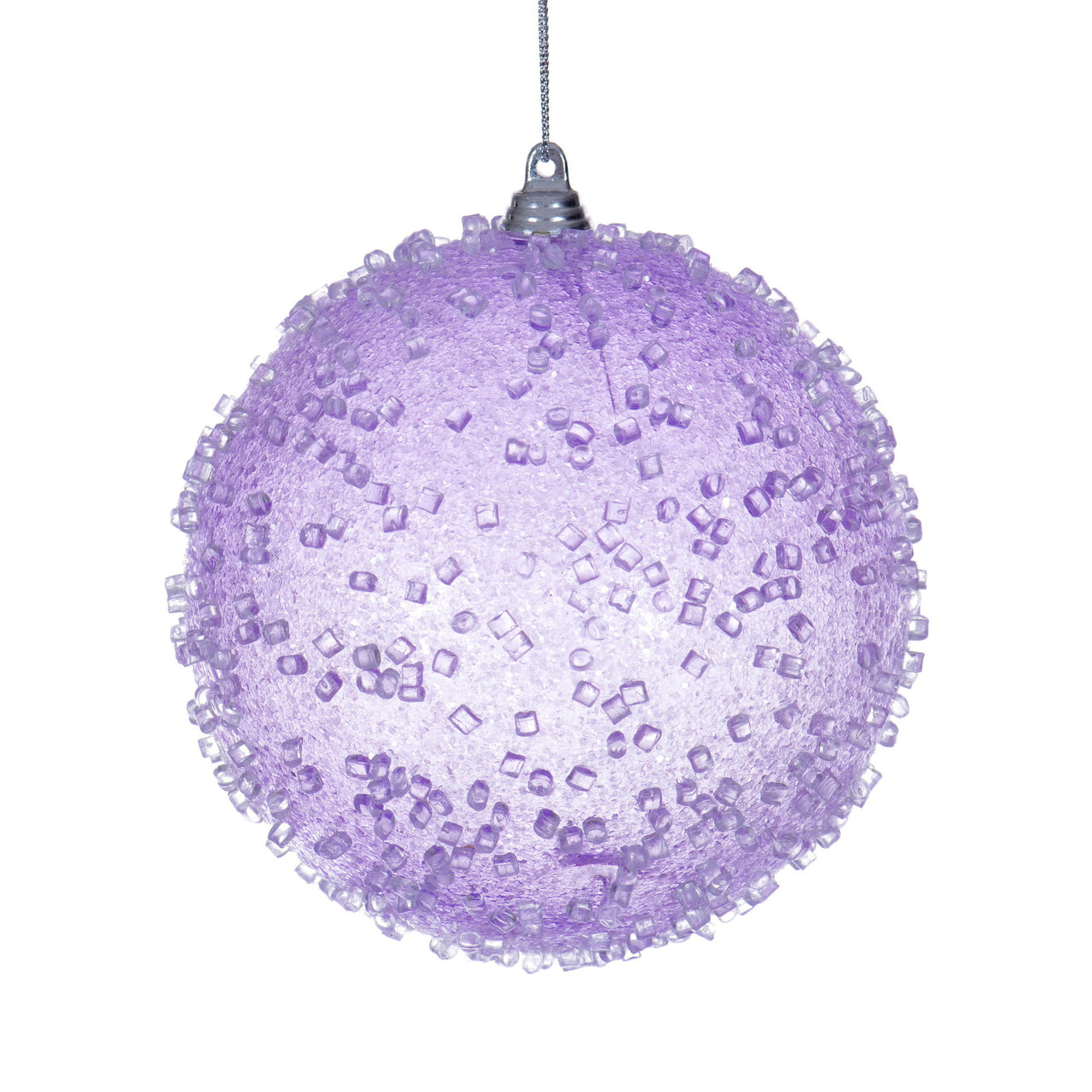 4.75" Lavender Icy Sugar Ball