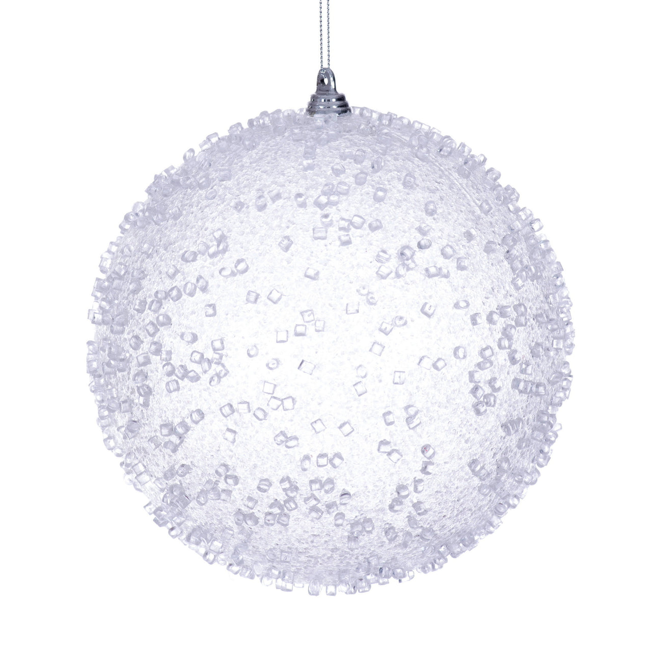 6" White Icy Sugar Ball