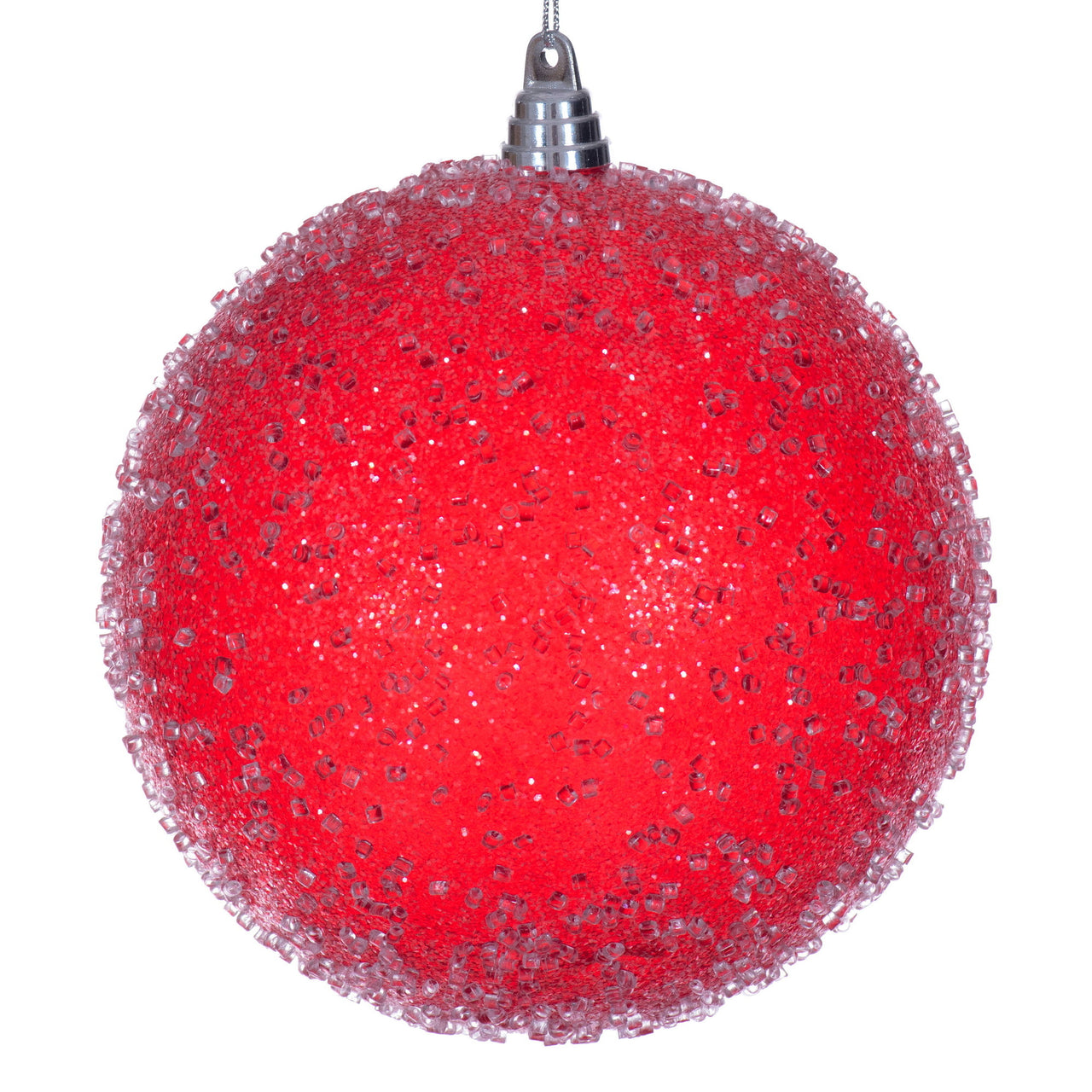 10" Red Icy Sugar Ball
