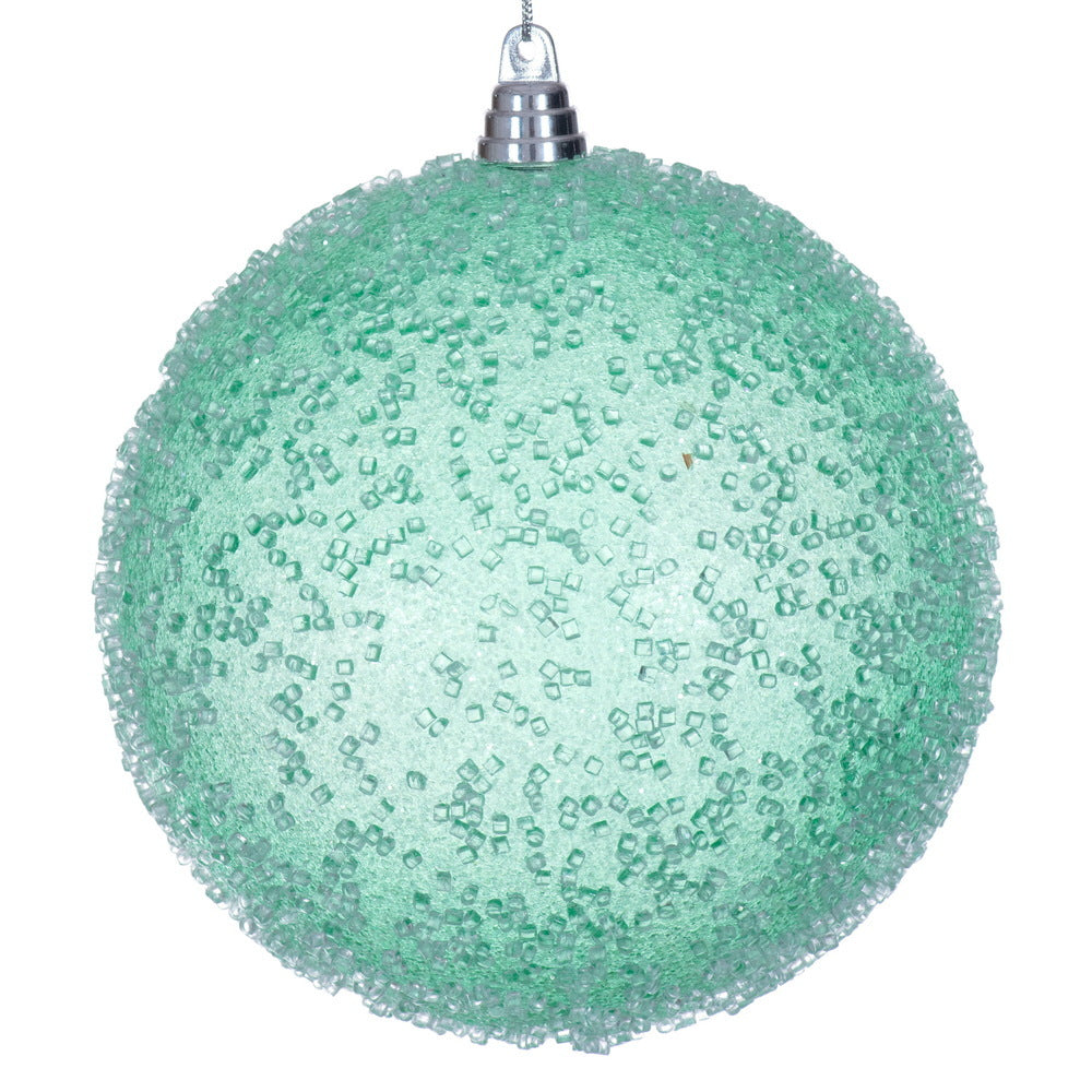 8" Seafoam Green Icy Sugar Ball