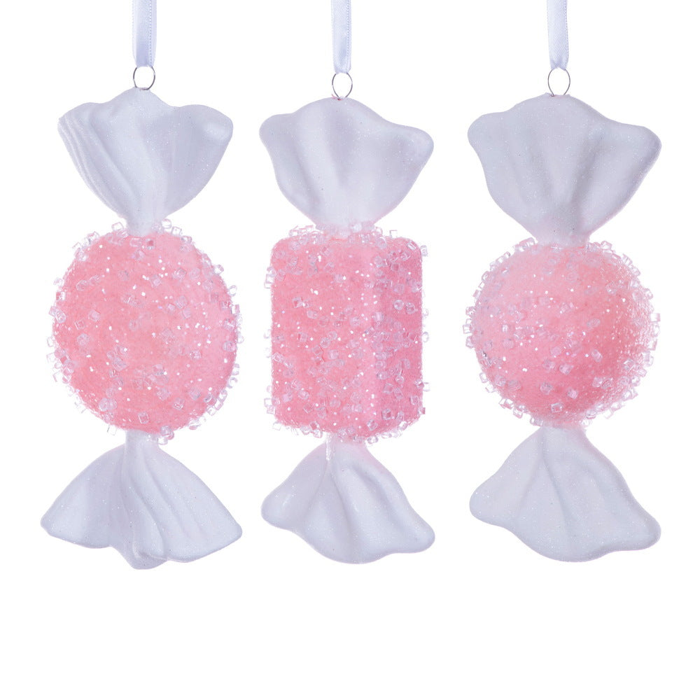 7-8" Pink Icy Sugar Flat Candy