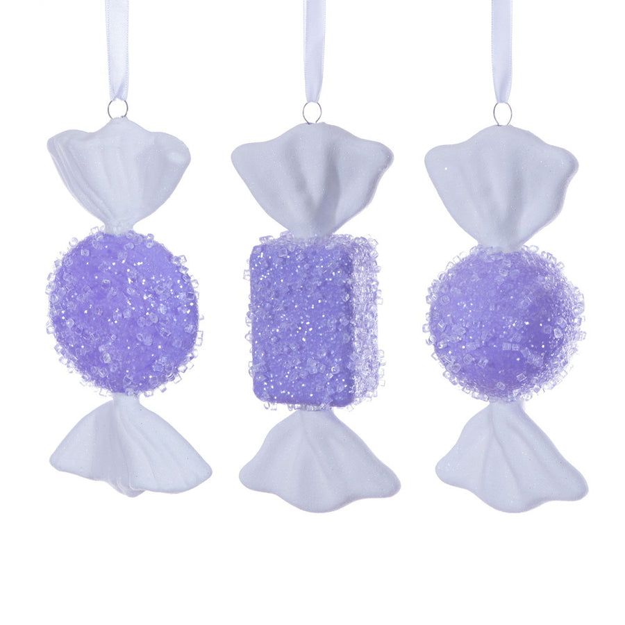 7-8" Lavender Icy Sugar Flat Candy