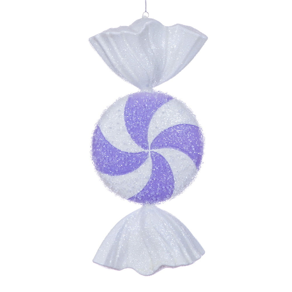 18" Lavender Icy Sugar Candy Ornament