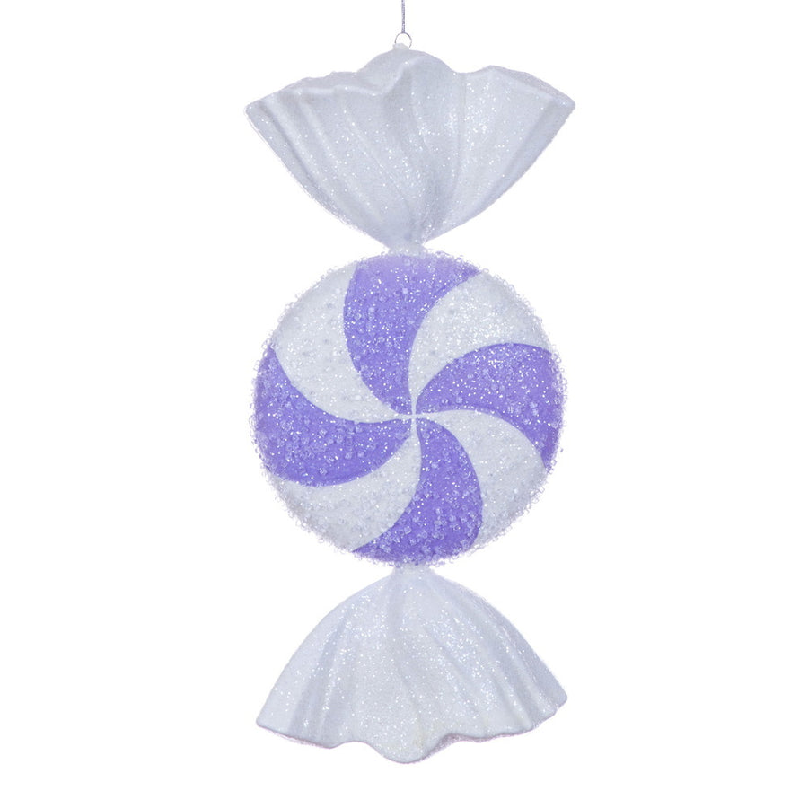 18" Lavender Icy Sugar Candy Ornament