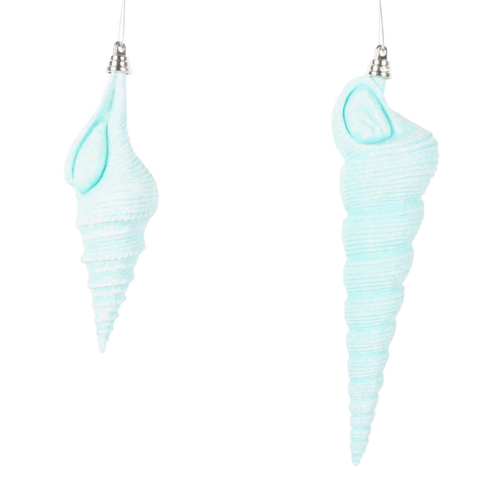 9" Seafoam Green Conical Shell
